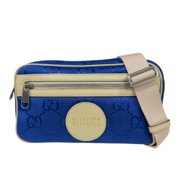 Gucci Off Bag Grit Blue Nylon Body - Picture 1 of 9